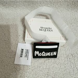 Alexander McQueen Chain Leather Card Holder
